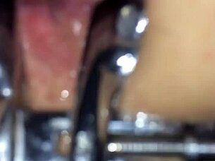 Shemale boldly uses speculum on my ass for intense anal play