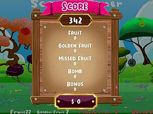 Let's play paradise island, she blows him in orchard