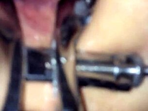 Shemale boldly uses speculum on my ass for intense anal play