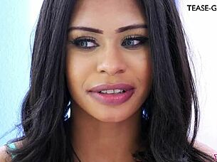 Ebony model's first sex story