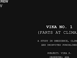 Intense Vika No 1 Farts Explosively at Climax in Fetish Trailer