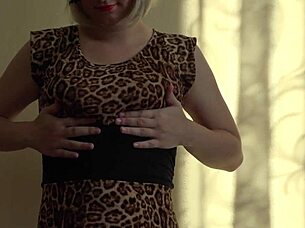 Hey, check out this pregnant milf enjoying a big rubber toy solo with some amateur foot play fun