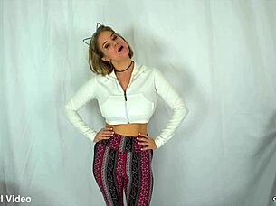 Anabelle Pync's Sensual Kitty Panty Teasing in High Definition Part I