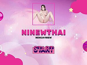 subtle hints of asian milf in costume getting wild with toys and creampie