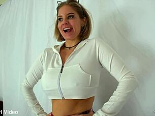 Anabelle Pync's Sensual Kitty Panty Teasing in High Definition Part I