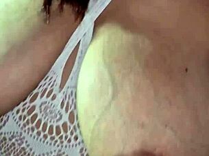 Her big chichotas bounce on my face while she rides my verga doggystyle, those natural tits shaking wildly