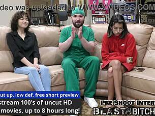 Brooklyn rossi contrasts sucking dick with intense fucking and a huge cum blast.