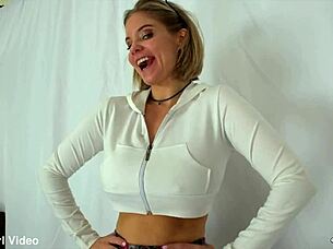 Anabelle Pync's Sensual Kitty Panty Teasing in High Definition Part I