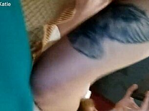 Amateur Tattooed Babe Stretches Tight Pussy with Massive Cock in Homemade Video