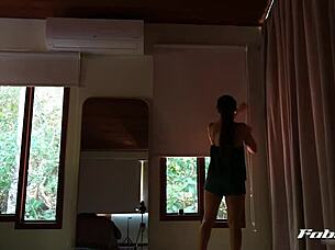 Vlog at gym getting dressed and recording for my porn page fablazed