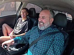 Boyceta hitches a ride and ends up fucking for the first time with assfucking too - Cristal Ortega 🍑🔥