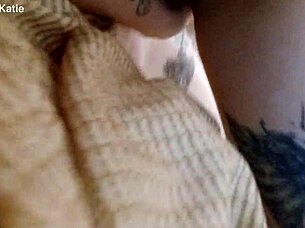 Amateur Tattooed Babe Stretches Tight Pussy with Massive Cock in Homemade Video