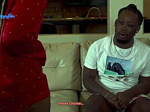 Why Be Lonely On Christmas When You Can Pound A Wet Ebony Babe Doggy Style?