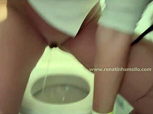 Renatinha Mello takes a public stroll.