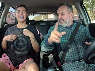 Boyceta hitches a ride and ends up fucking for the first time with assfucking too - Cristal Ortega 🍑🔥