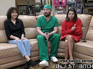 Brooklyn rossi contrasts sucking dick with intense fucking and a huge cum blast.