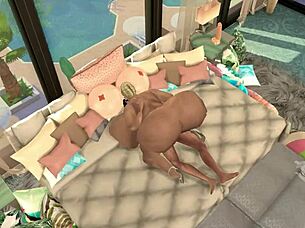 Giant-Titted Resort Owner Bang in Game