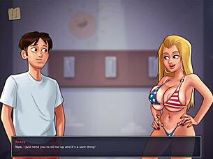 hey, are you ready for some erotic fun with this blonde and her big tits tonight?