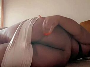 Hey, Are You Watching This Horny Bbw Housewife Tease With Her Big Tits And Ripped Clothes Striptease?