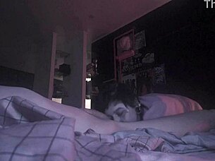 Spy webcam catches that blowjob till the cumshot hits