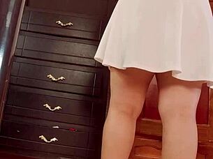 Hidden cam catches big ass culona changing clothes in secret!