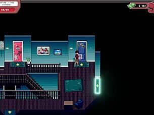 Horny anime babe with big tits milks monster cock in hentai gameplay