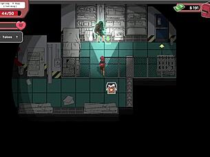 Horny anime babe with big tits milks monster cock in hentai gameplay