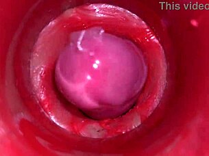 Camera Inside Pussy Captures Powerful Cumshot With Deep Internal Views In 4K