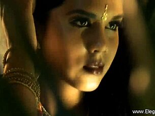 I feel the sensual tease from this sweet indian milf stripping.