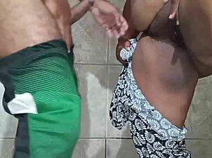 Amateur professor fucks fat BBW student in school bathroom