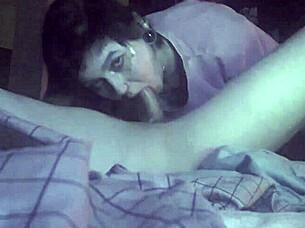 Spy webcam catches that blowjob till the cumshot hits