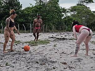 in a brazilian bedroom amateurs ride big cock leading to cum on ass in sensual first time