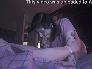 Spy webcam catches that blowjob till the cumshot hits