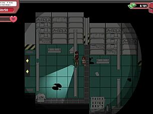 Horny anime babe with big tits milks monster cock in hentai gameplay