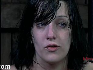 Bdsm session with electro castigation tools