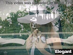 Pretty neighbor girl next door Jillian Janson rides Seth Gamble in sensual pool cowgirl