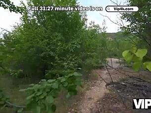 Echoes of wild outdoor fun with a Russian girlfriend watching 😏