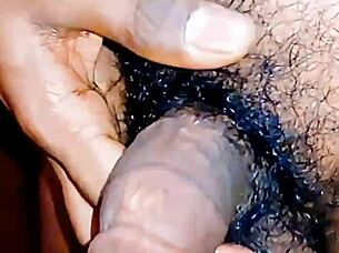 Small hairy cock gets intense play with athletic teasing, spanking, and oiled masturbation in kitchen