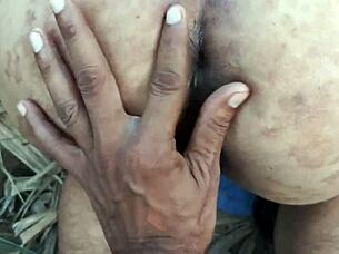 Step sali experiences intense outdoor encounter in ganne field desi video