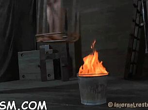 oh wow, this naughty brunette gets such a lusty caning in wild bdsm play! 🔥😈