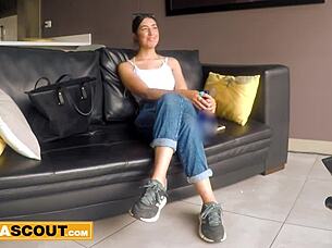 Amateur 18yo latina, youre getting stripped and pounded rough in this first time casting