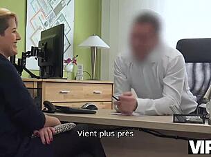 Agent calls Lussy Sweet for meeting but she seduces him in office