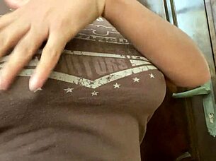 Natural Tits And Nipples In Surprise Play