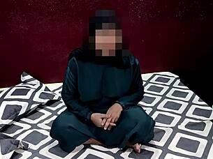 In this casual tale, a Muslim woman in hijab engages in intense roleplay with a partner, bending over in doggystyle for orgasmic pleasure.