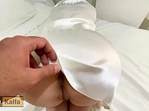 Bride with big ass, you seduced that older man, didn't you?