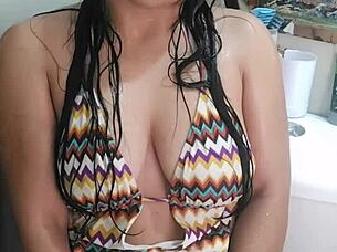 This girl couldn't find anyone to satisfy her desires so she takes matters into her own hands