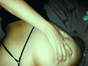 Petite girlfriend stayed over and cheated on her boyfriend with intense fucking and cumshot