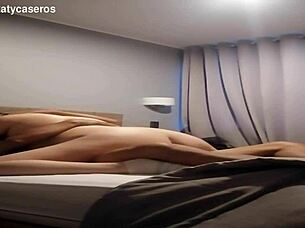 Conversational Quiero mas from this dancing couple but the guy can't keep up with intense bisexual orgasm action