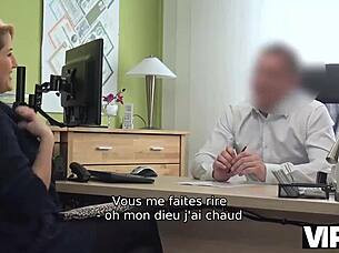 Agent calls Lussy Sweet for meeting but she seduces him in office