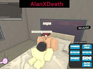 She Started Sucking His Cock But Then The Admin Interrupted The Fun On Roblox